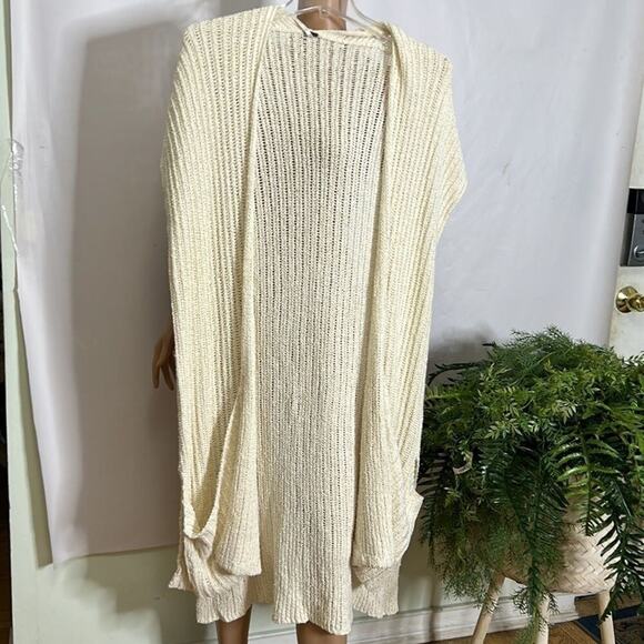 FREE PEOPLE ANTHROPOLOGIE OPEN CARDIGAN SWEATER SIZE M - Picture 7 of 7